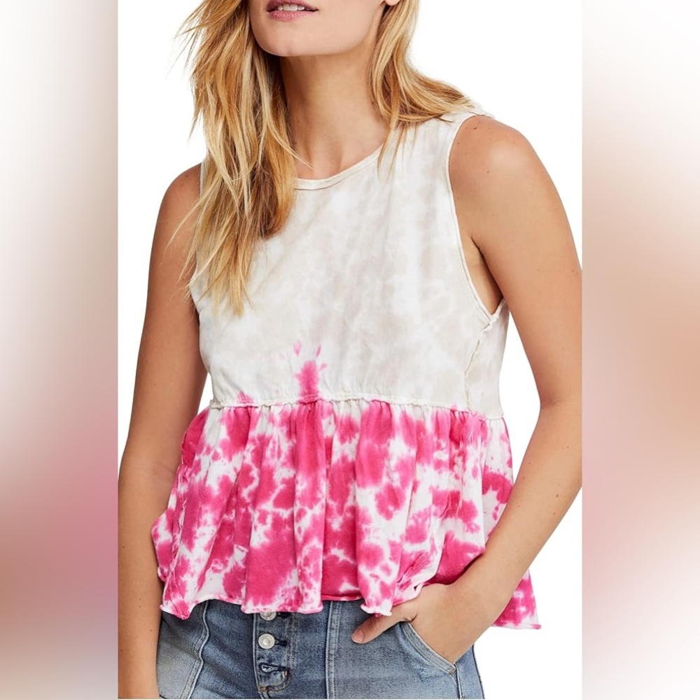 Free People Anytime Tie Dye Tank